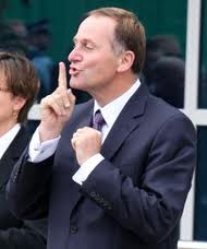 SsshhHH! New Zealand Prime Minister John Key signals to the news media to keep docile Kiwis emotionally distracted with personal tragedies, fraudsters and celebrity spats. 