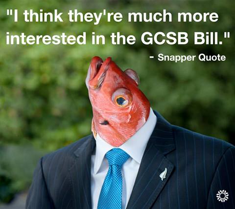 Bait and Switch Move: The Snapper quota issue was a distraction to get the GCSB spy bill to legalize Project SPEARGUN, a secret underwater cable-tapping operation.
