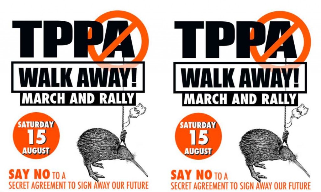 Democracy is Dying: Rallies & Marches Nationwide in NZ to Stop the Trans-Pacific Partnership Agreement (TPPA)